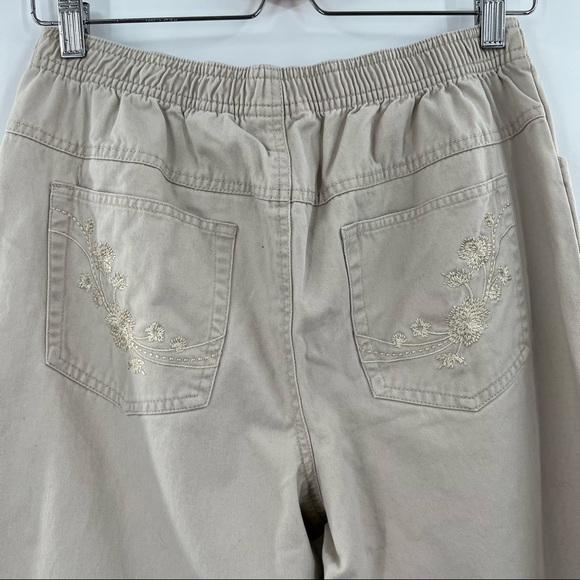 VINTAGE penmans khaki elastic waist wide leg pants - Picture 7 of 7